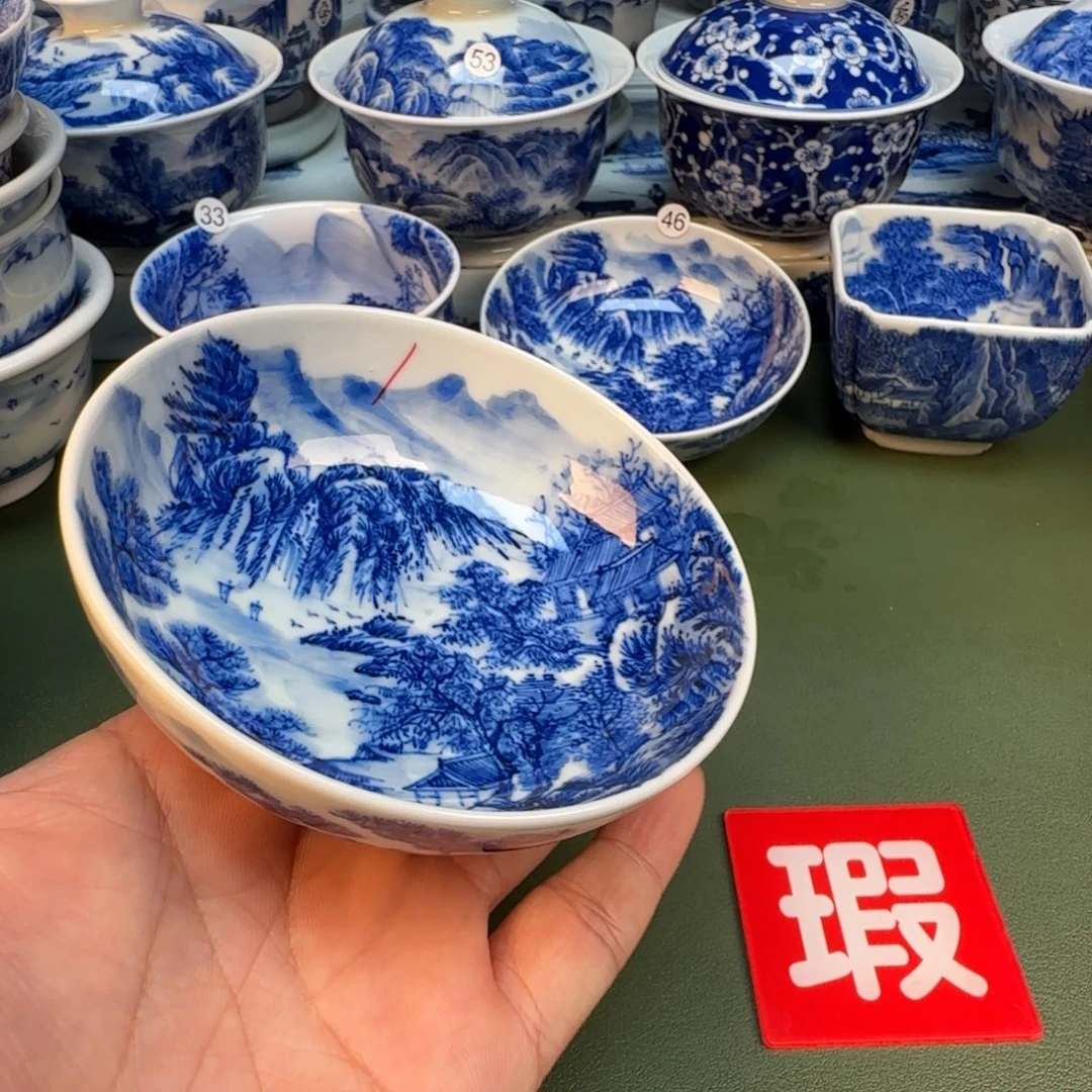 纯手工纯手绘茶具石头66