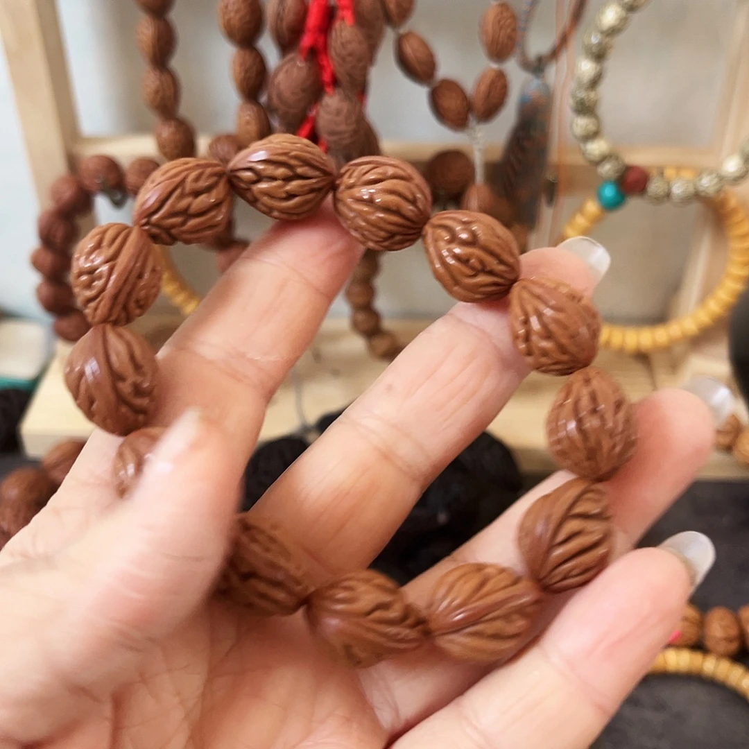 来***桑野生桃枭佛手手串