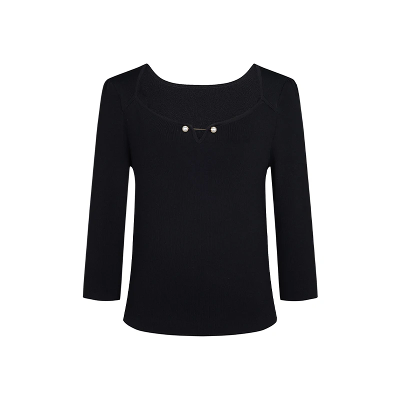 设计师女装2025秋季新款时尚百搭气质修身显瘦针织线衫43086