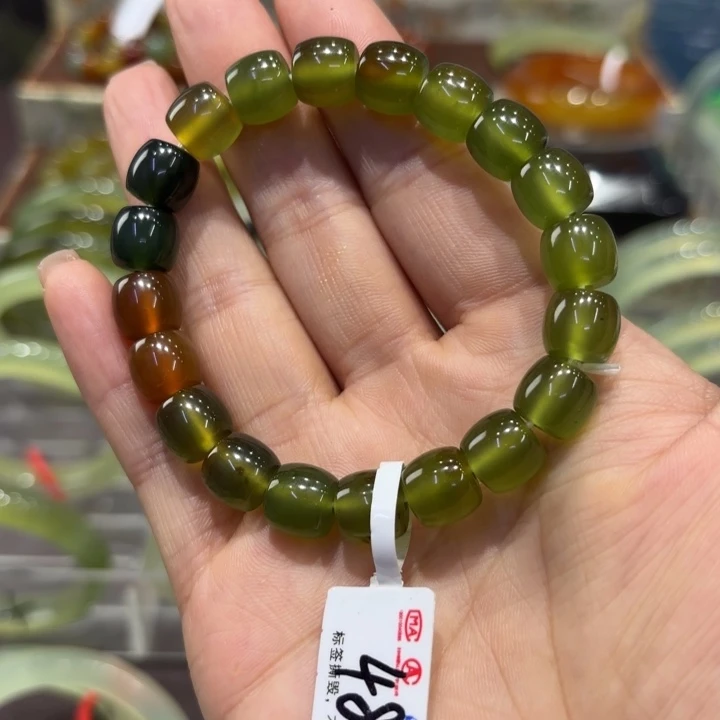 岫玉未镶嵌手镯天然