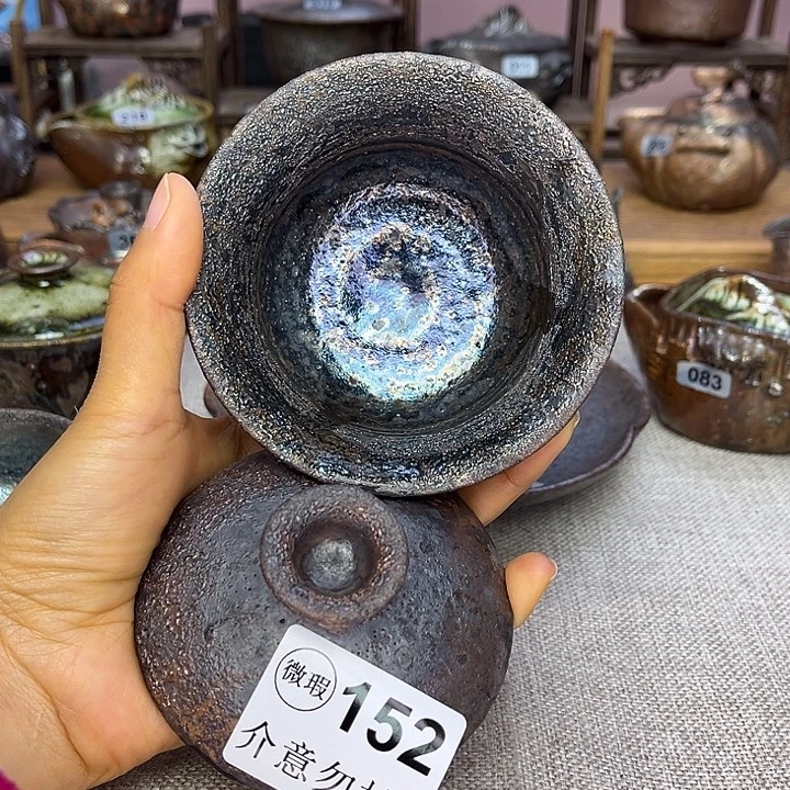 裸柴烧陶瓷手工茶器