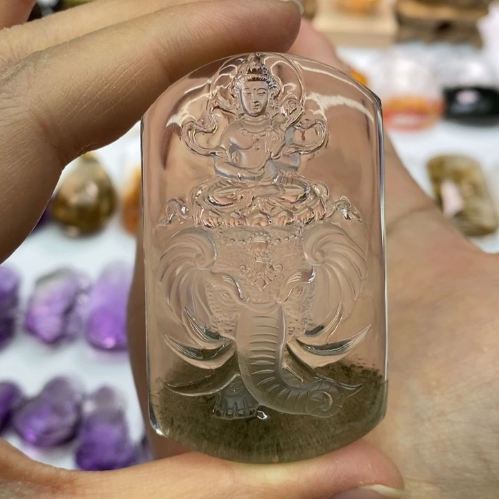 水晶颈饰未镶嵌蔡**i定制