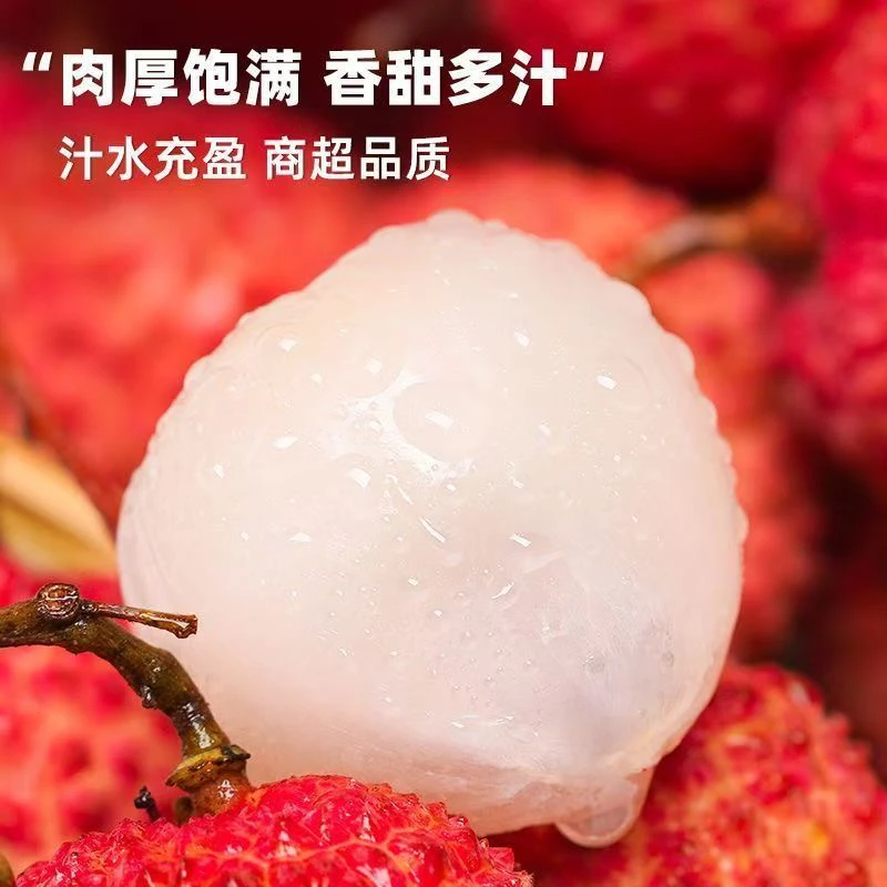 【京东冷链】黑叶荔枝新鲜时令水果清甜多汁产地新鲜采摘产地直发