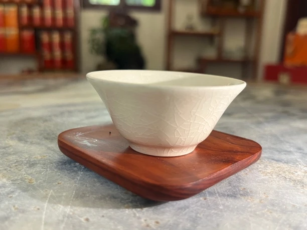 若深陶瓷开片冰裂工夫茶杯 35cc( 一组3个)