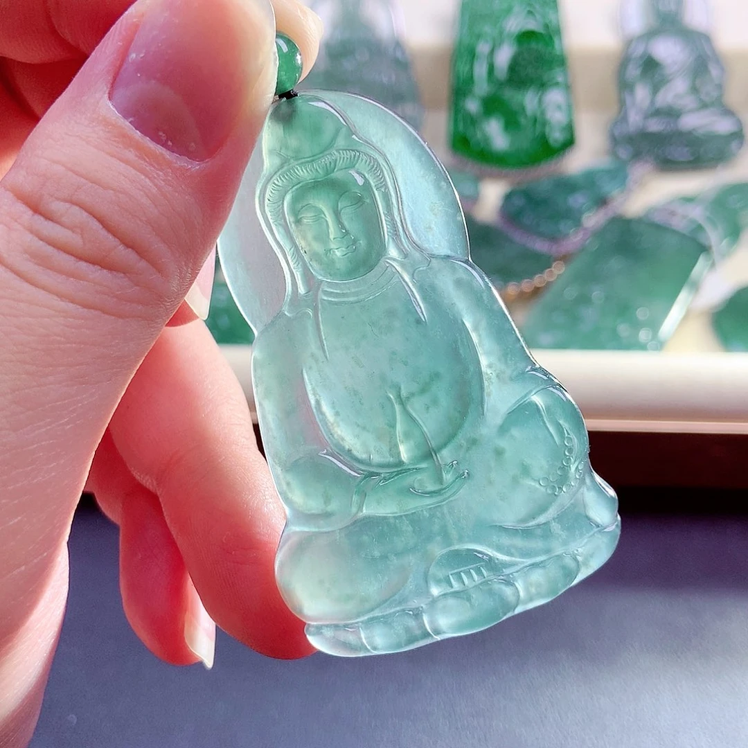 【闪购商品】翡翠未镶嵌颈饰天然