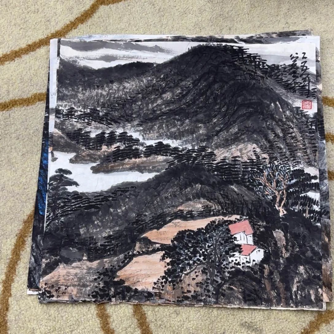 国画雪谷山人小品刘