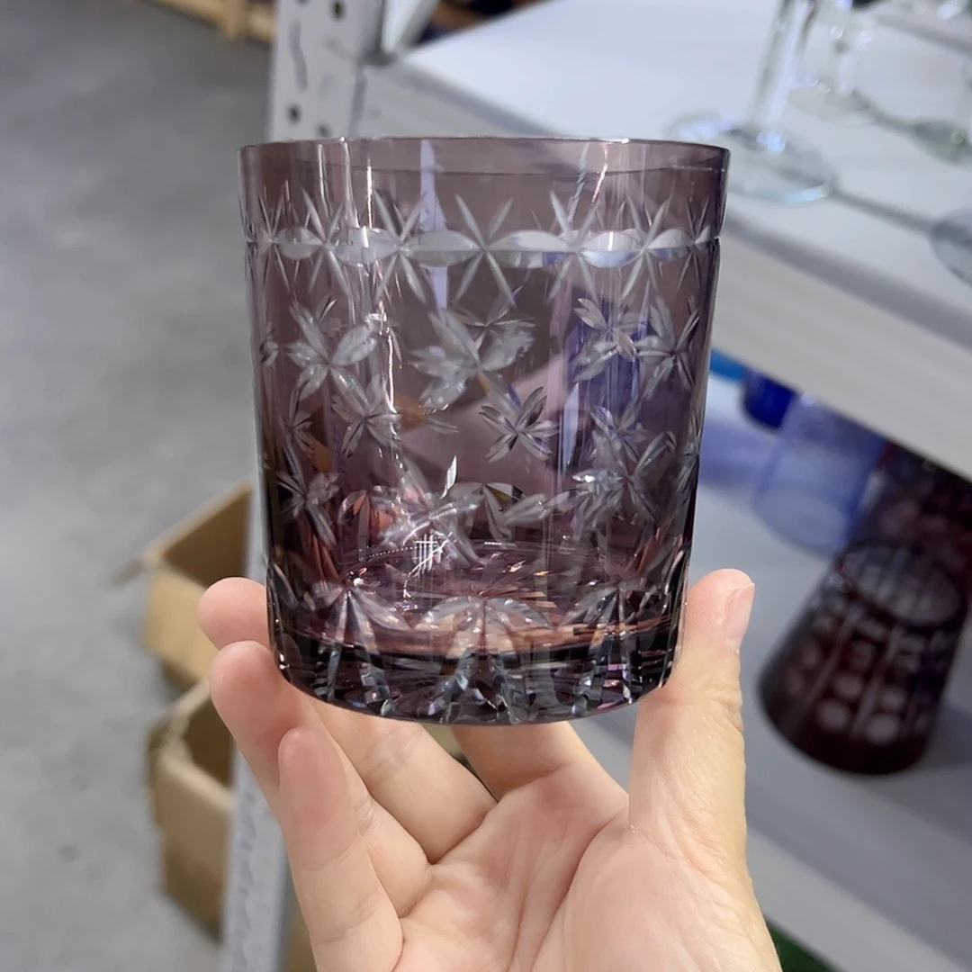 水晶玻璃平底款微瑕一个