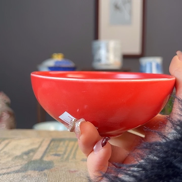 摆件景德柴烧茶杯多人
