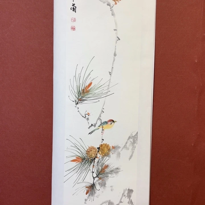 国画听兰老师花鸟