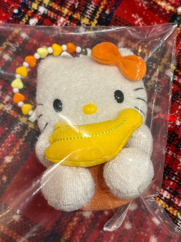 鱼尾专拍抱香蕉kitty挂件