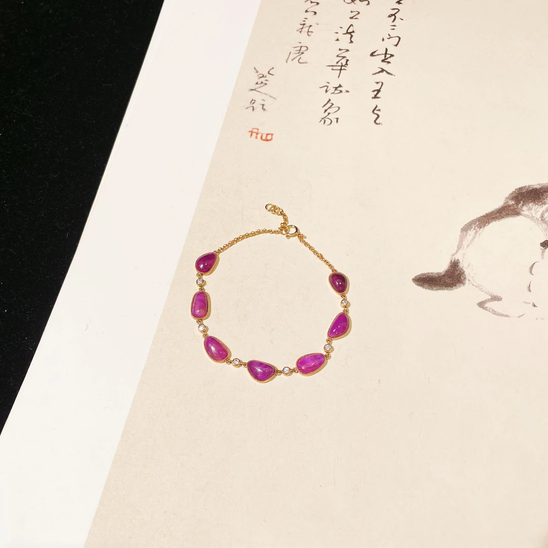 【云上雅岚】陇纱丨C30348-18k舒俱来手链-6x3.5mm-多样性发一件