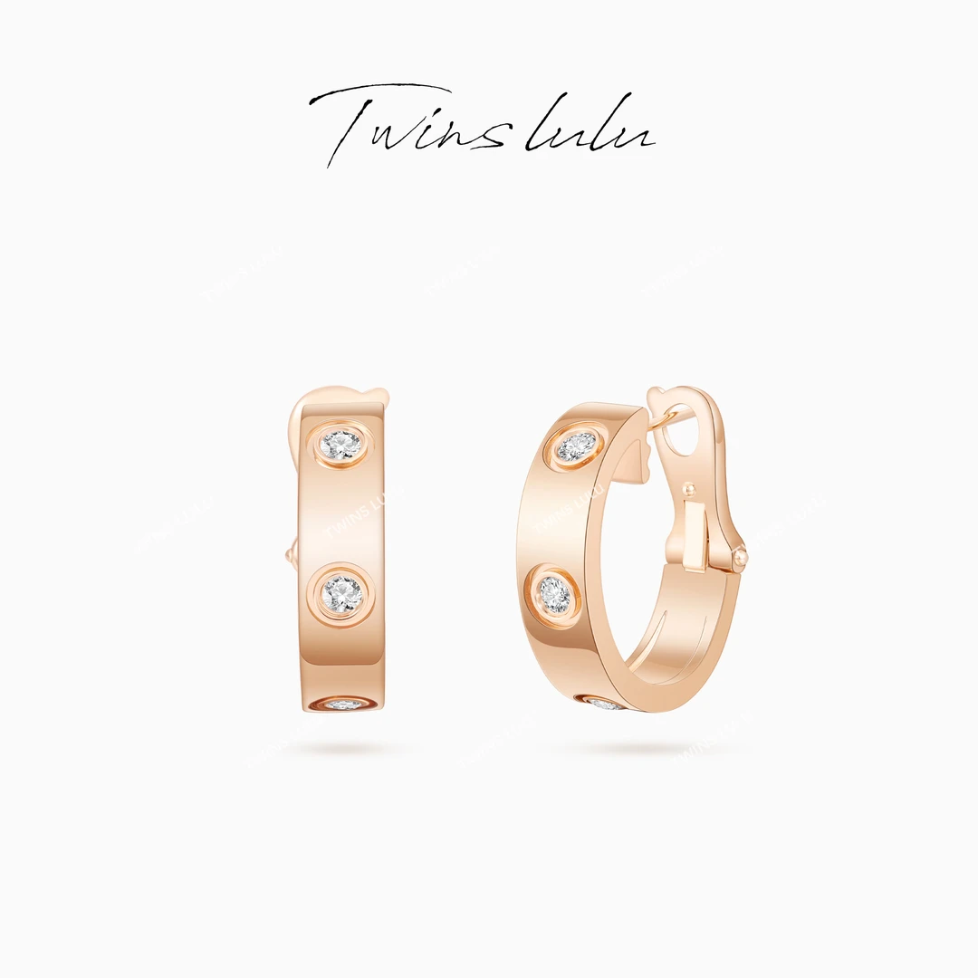 TWINS LULU 镀K金秋上新时尚经典首饰小众耳环耳拍TSL1437