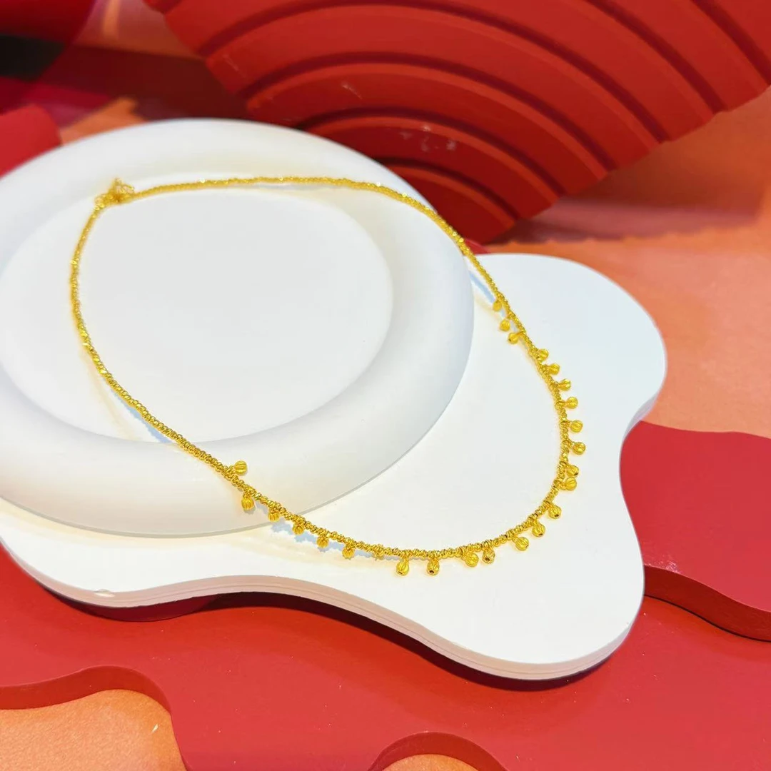 【红娘子】18K金猫眼珠珠南瓜项链HNZ8870