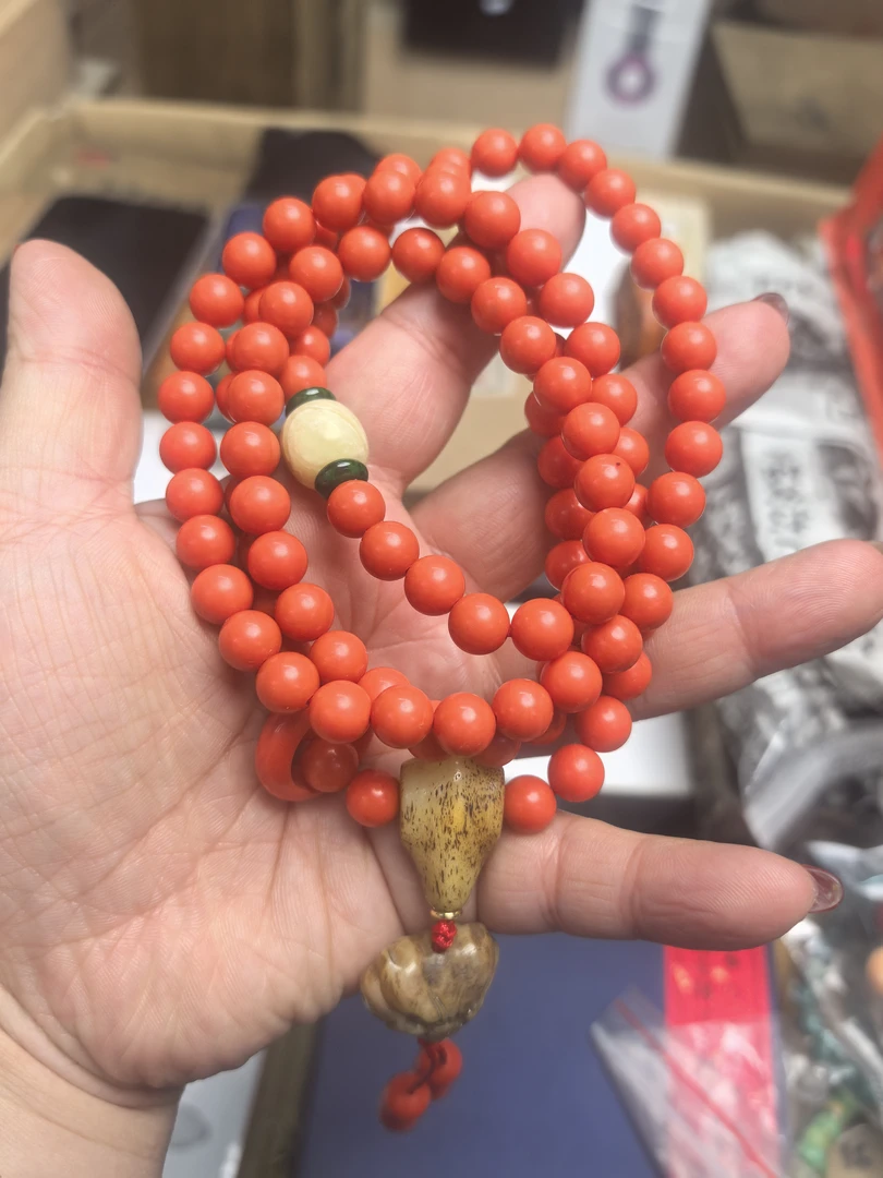 红菩提根多圈手持男女文玩手串脖挂2027