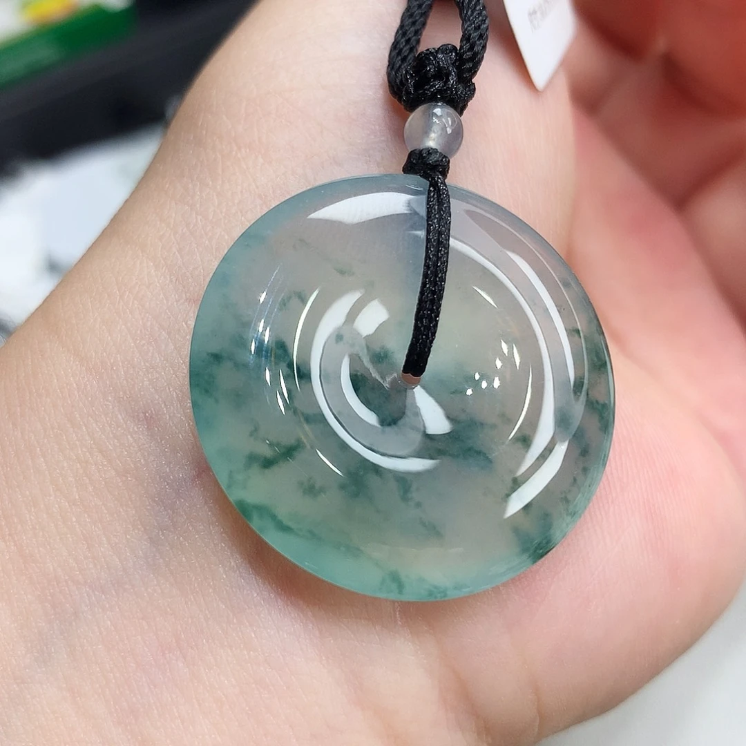 翡翠未镶嵌胸饰翡翠78，30.3/5.7