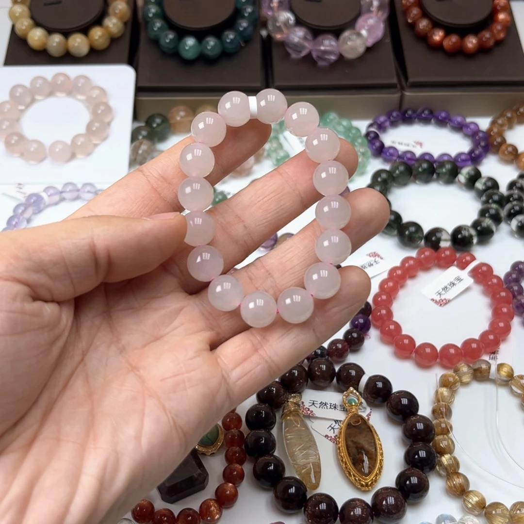 未镶嵌手链和田玉藕粉