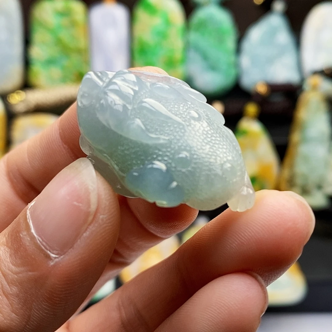 颈饰未镶嵌翡翠翡翠A货一物一证