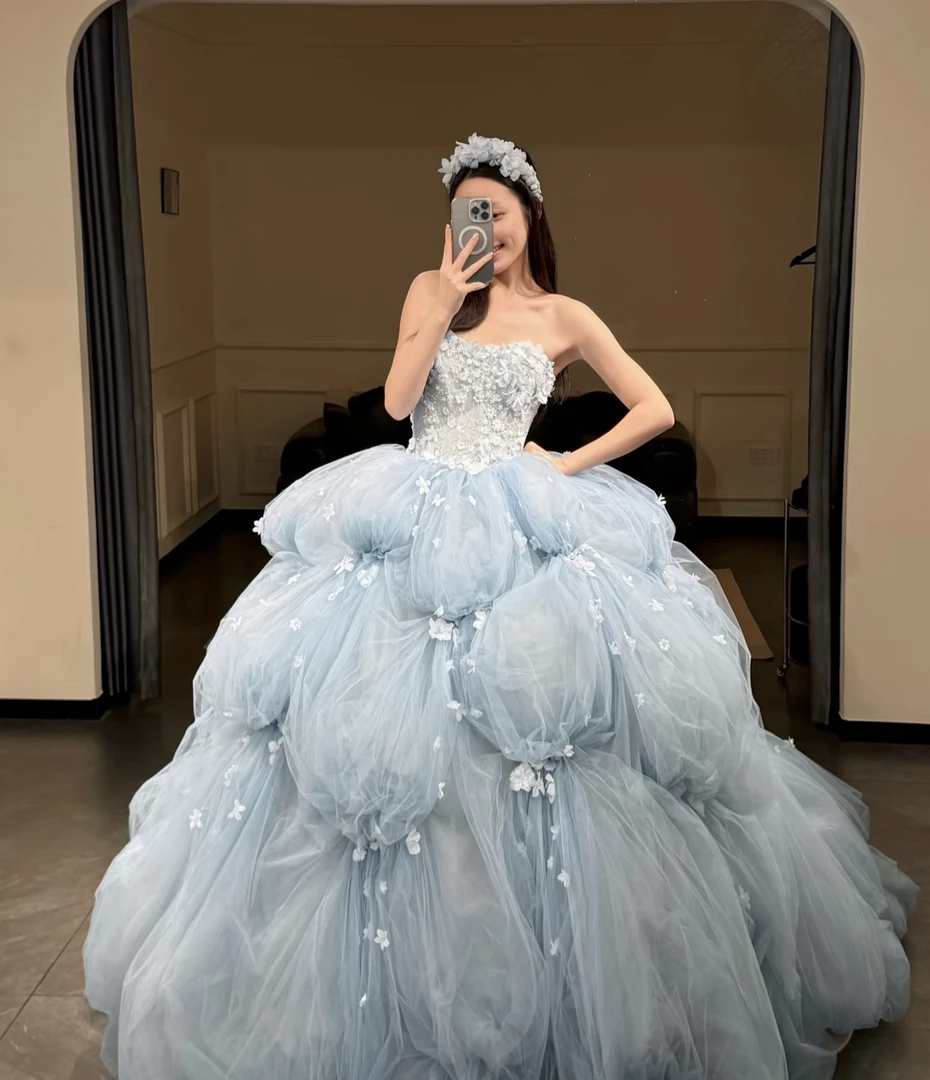 【花神】甜美公主 源头工厂自产自销 结婚婚纱礼服 甜美梦幻