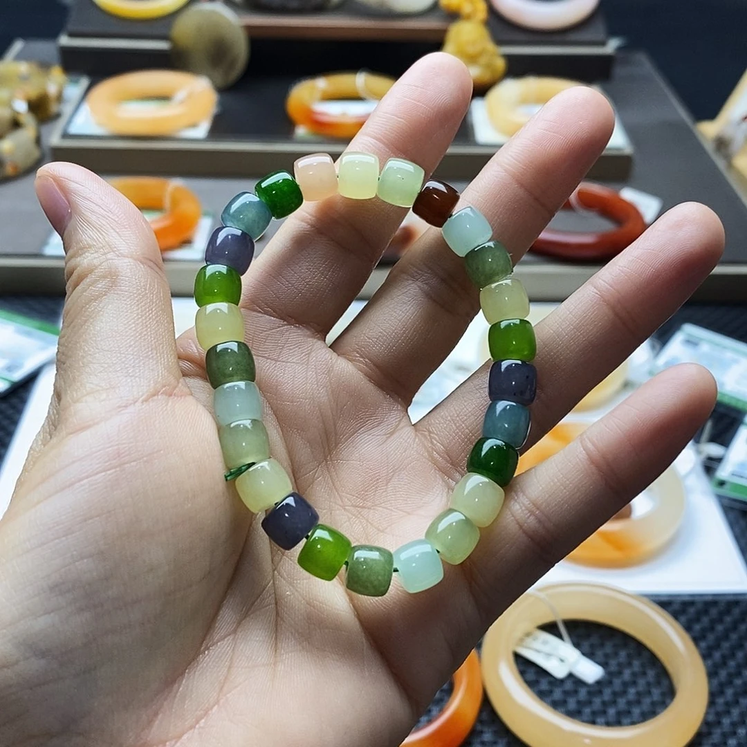 石英质玉（黄龙玉）未镶嵌手镯