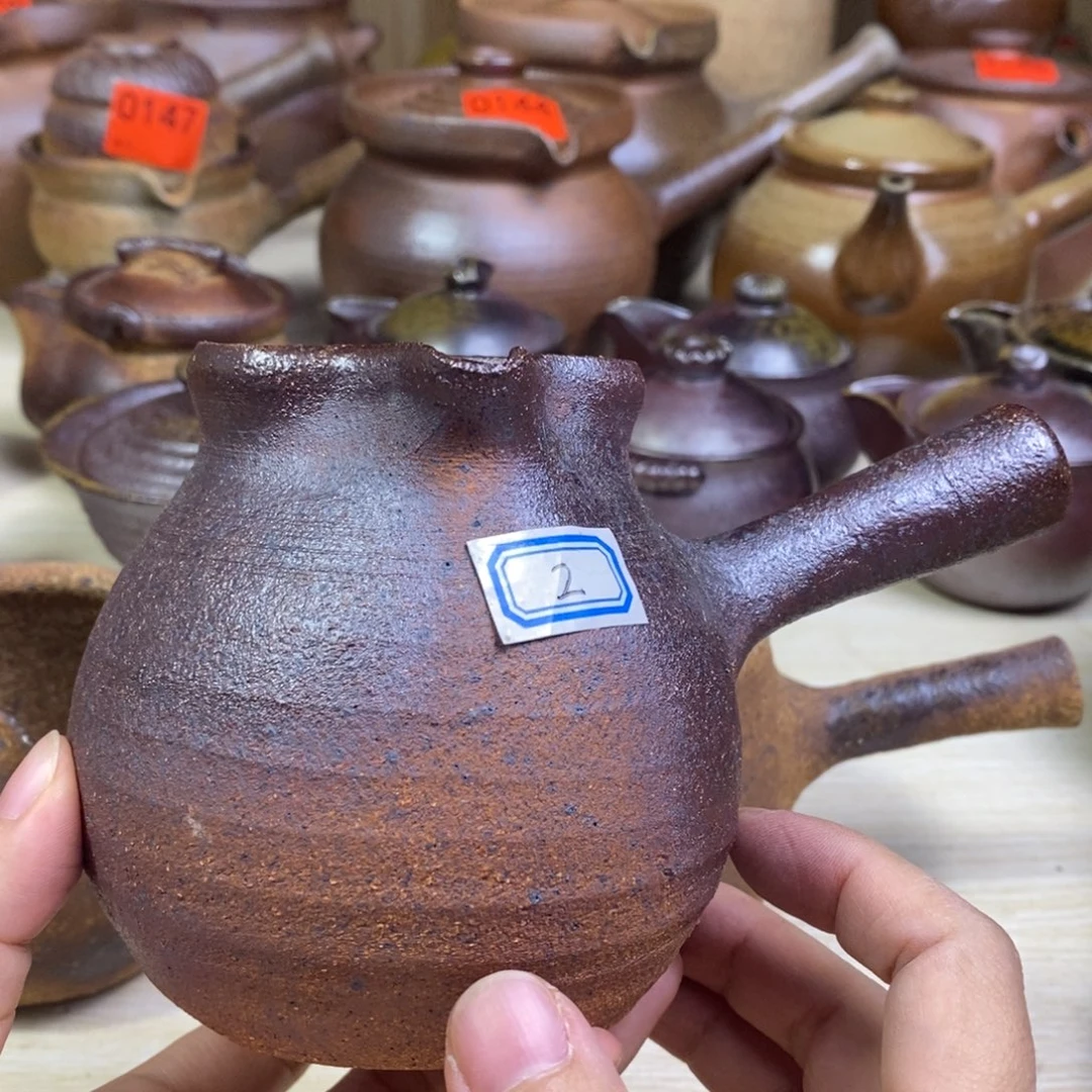 八***龙柴烧粗陶烤茶罐350毫升