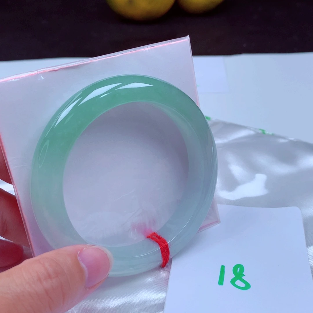 未镶嵌手镯翡翠缅甸天然A货翡翠手镯58.6