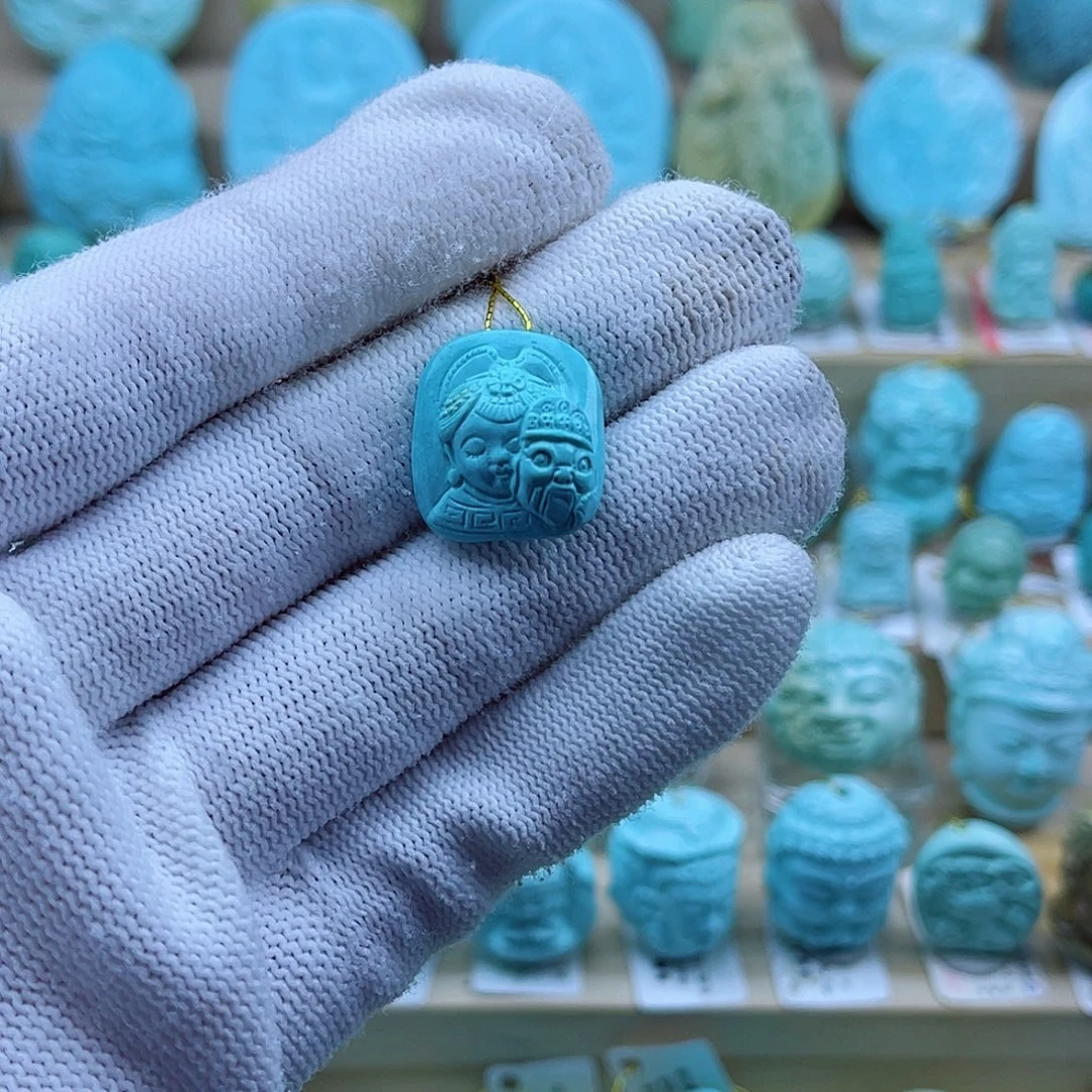 未镶嵌绿松石珠宝奇石