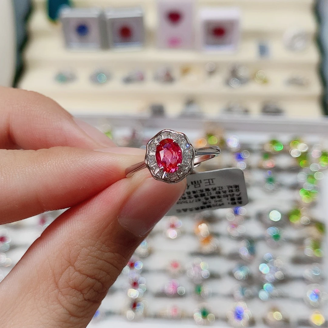 尖晶石银S925镶嵌戒指