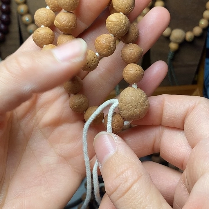憨***鱼手串凤眼菩提手持11.5