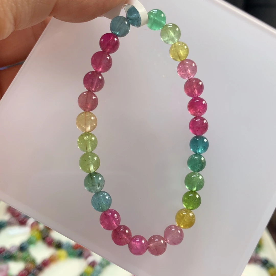 未镶嵌碧玺手链6.6左右