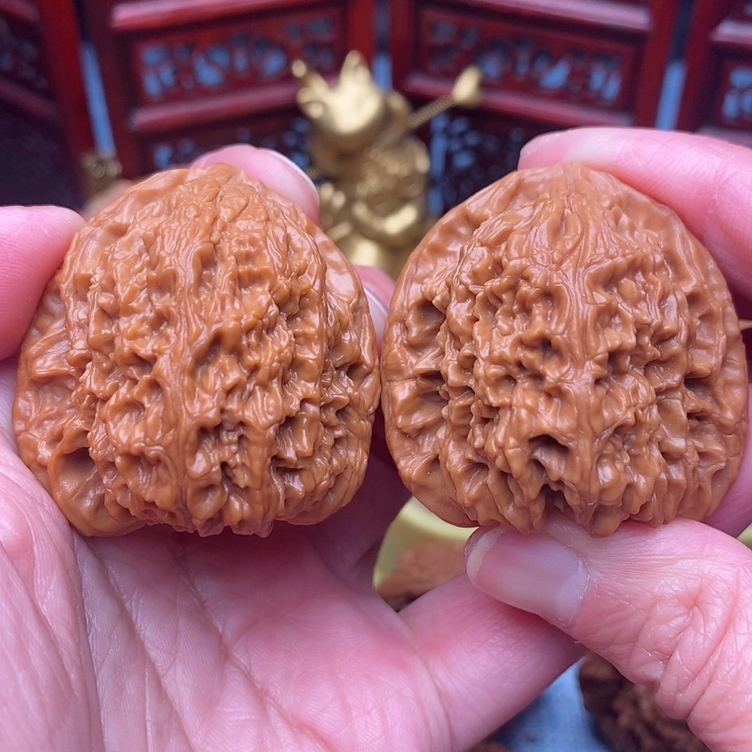 把件文玩核桃全品三角南疆石39.9尺