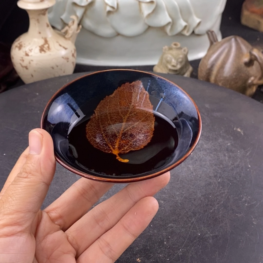 吉州窑的一个木叶盏