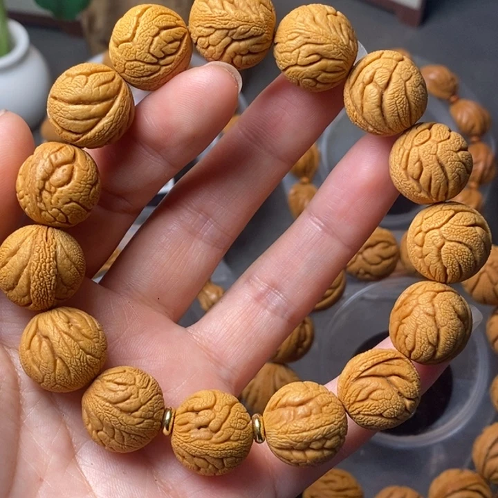 吊坠文玩核桃秦岭野生龙纹桃核17