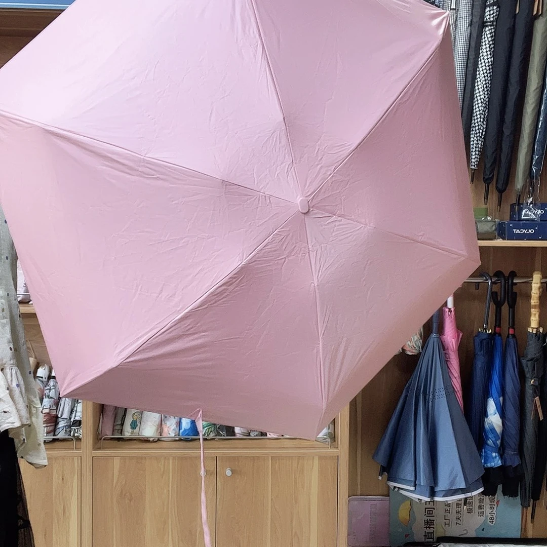黑胶晴雨两用折叠伞