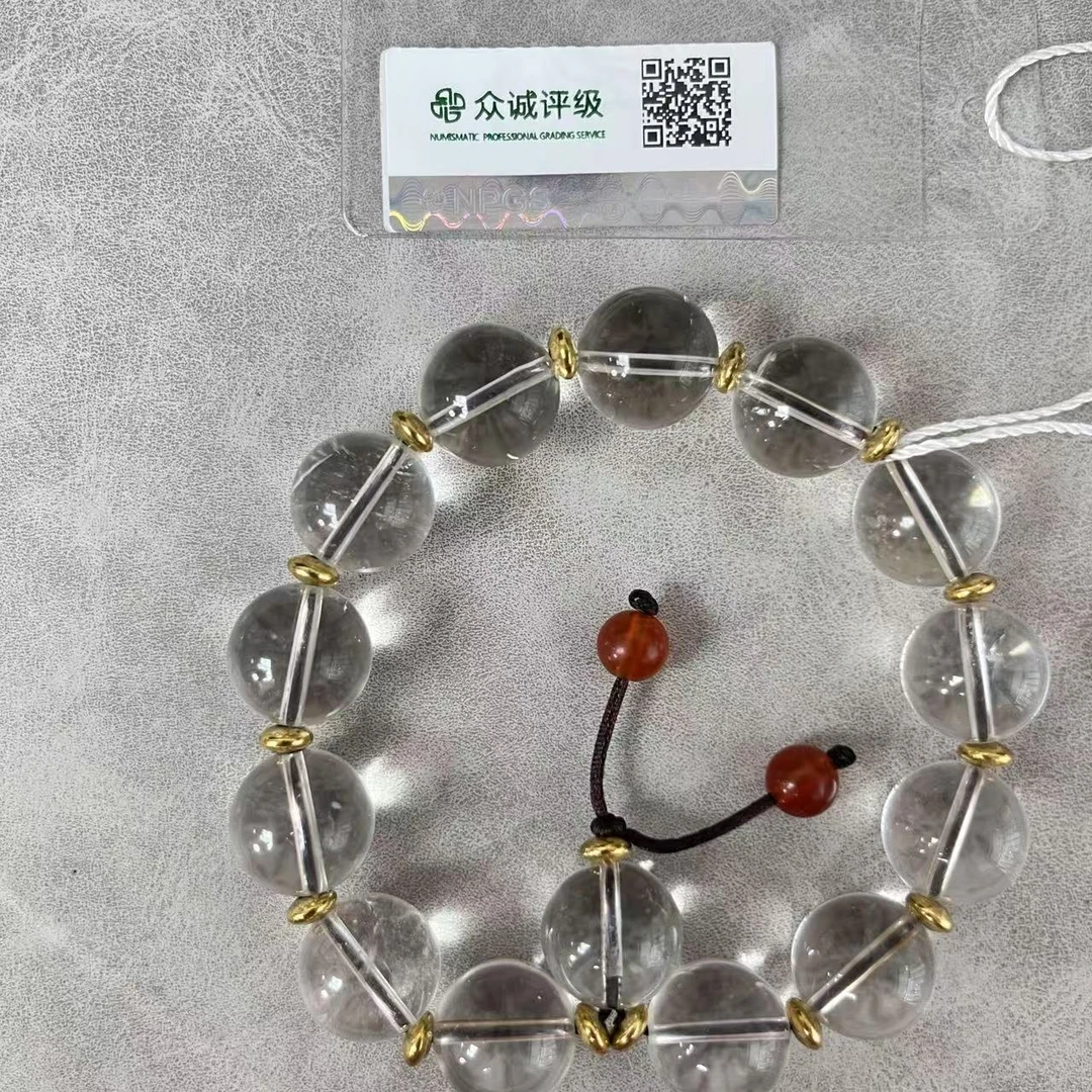 清代 卡16上下 白水晶手持  YZ0264［燕赵造物司］