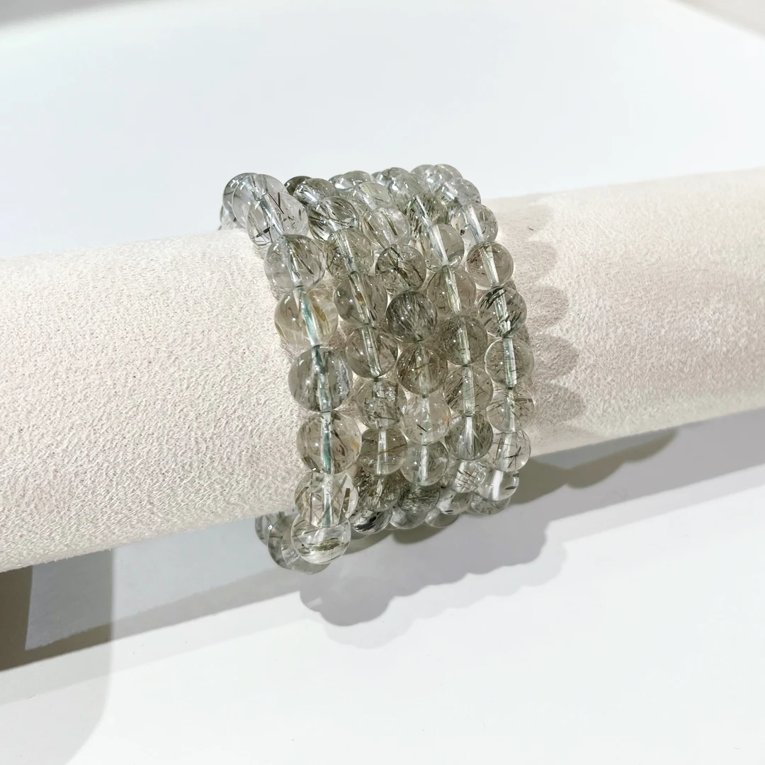 3350轻奢珠宝天然水晶发晶水晶手串天然冰透透体清透女 多样性发1