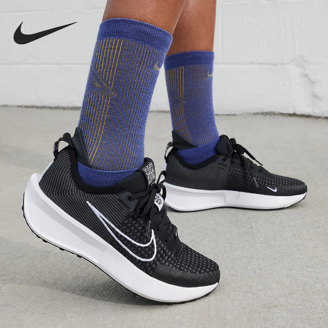 NIKE/耐克跑步男鞋Interact Run 减震公路跑步鞋轻便运动跑鞋女鞋