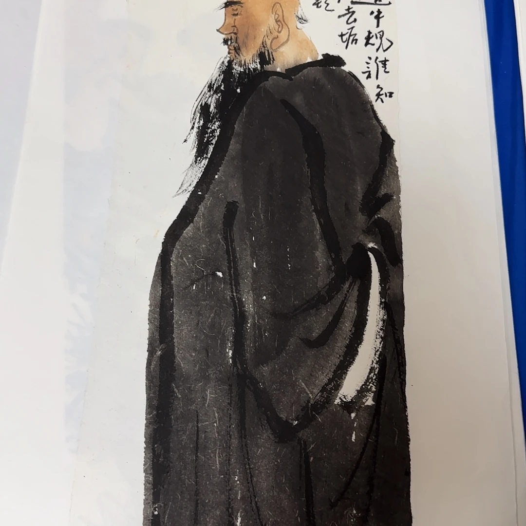 黑***纸国画纯手绘国画作品