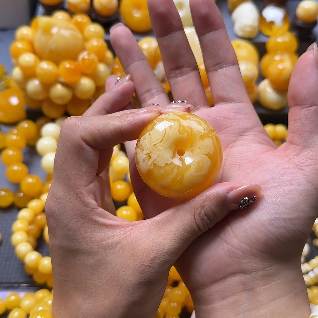 未镶嵌蜜蜡珠宝奇石平安扣