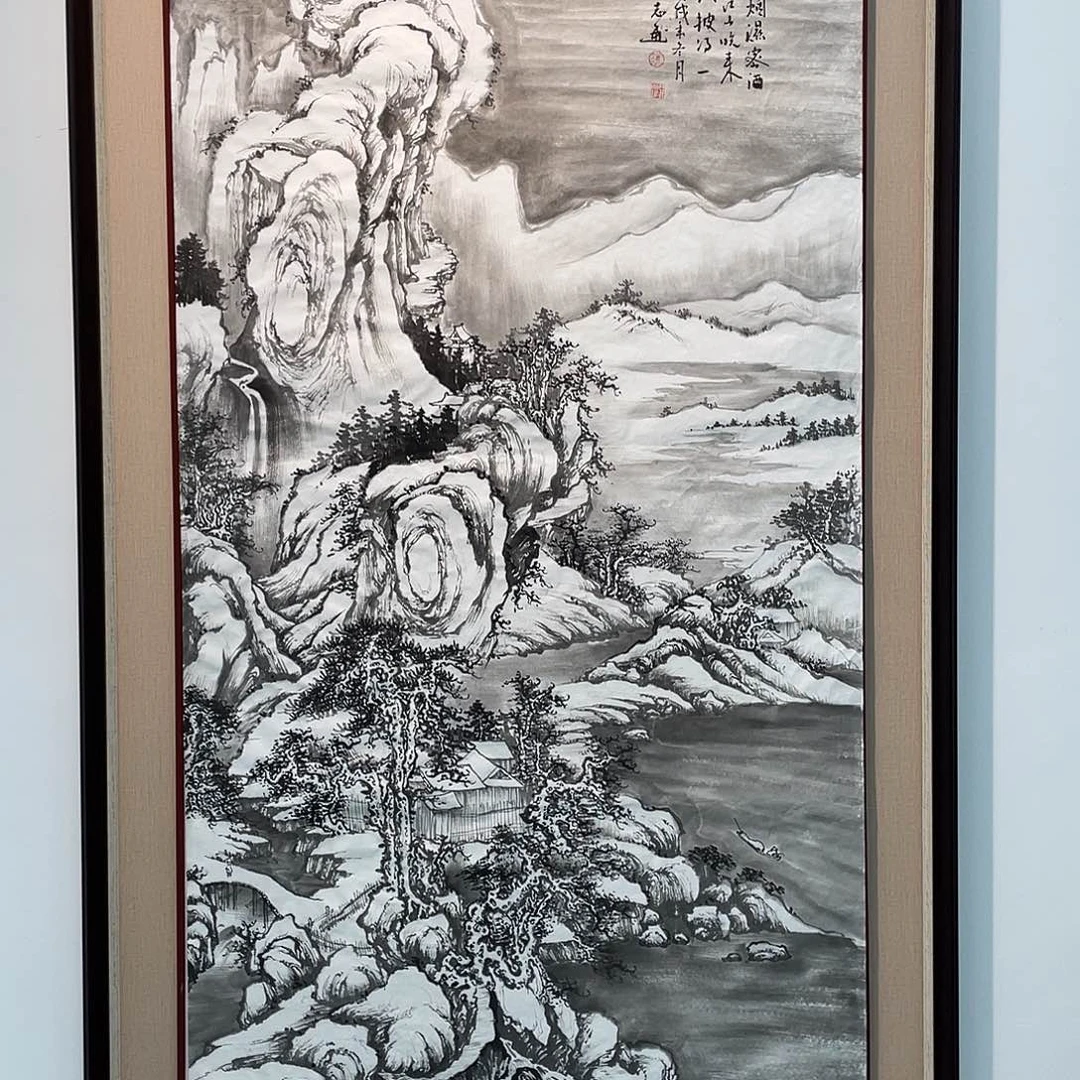 国画凌行志手绘作品