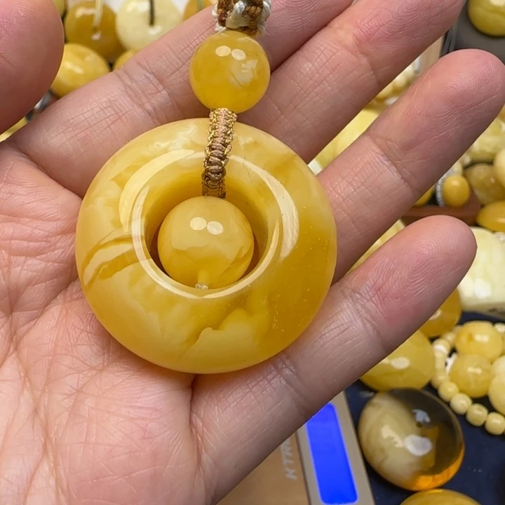 蜜蜡未镶嵌颈饰天然蜜蜡
