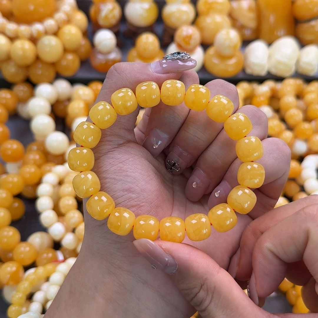 蜜蜡未镶嵌珠宝奇石同料12mm