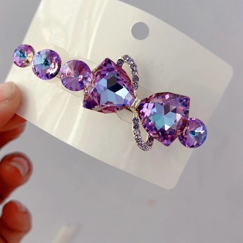 新款6公水滴气质蝴蝶结两片夹刘海夹半夹033