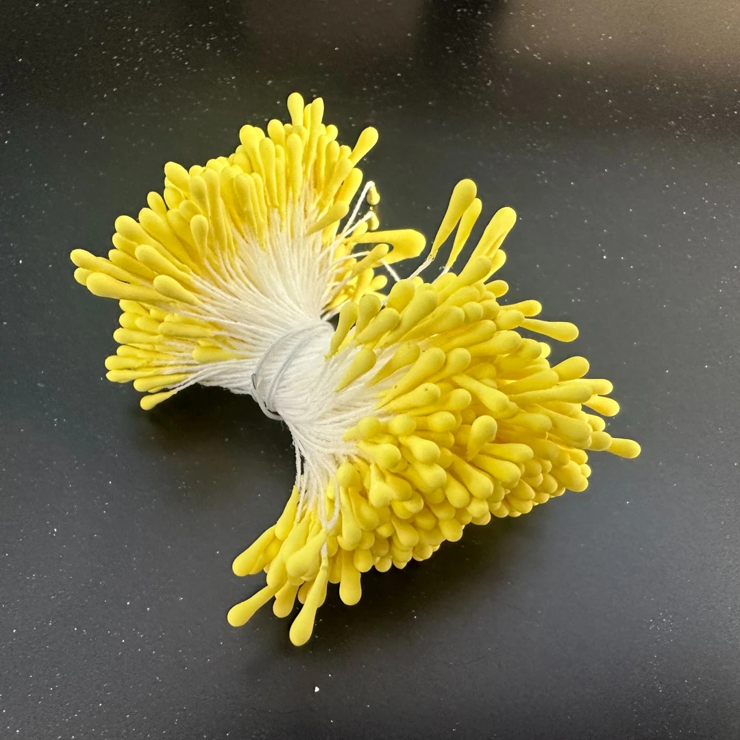 精选手工DIY仿真花芯哑光火柴头扭扭棒花蕊材料配件