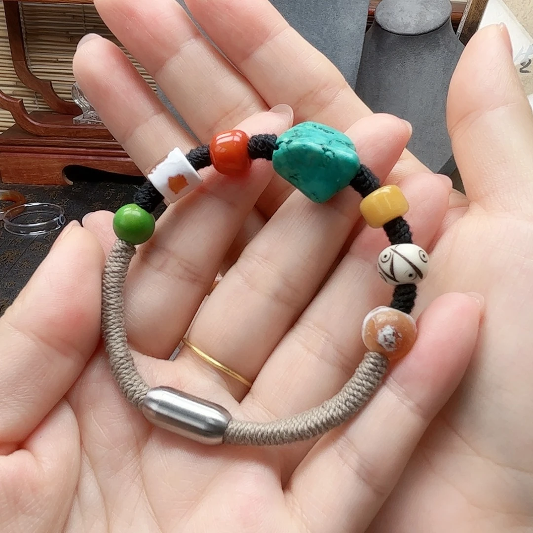 玛瑙/玉髓合金颈饰