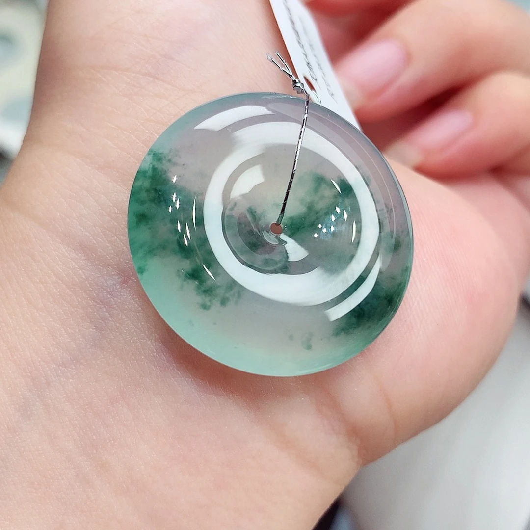 翡翠未镶嵌颈饰翡翠62，28.5/5.7