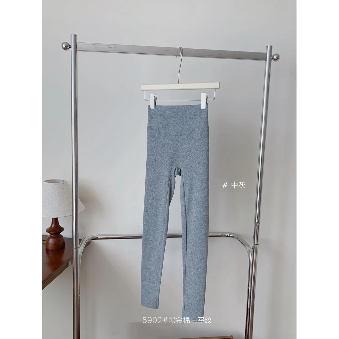 晶姐-5902平纹女装秋季简约韩版网红春秋洋气时尚百搭芭比裤