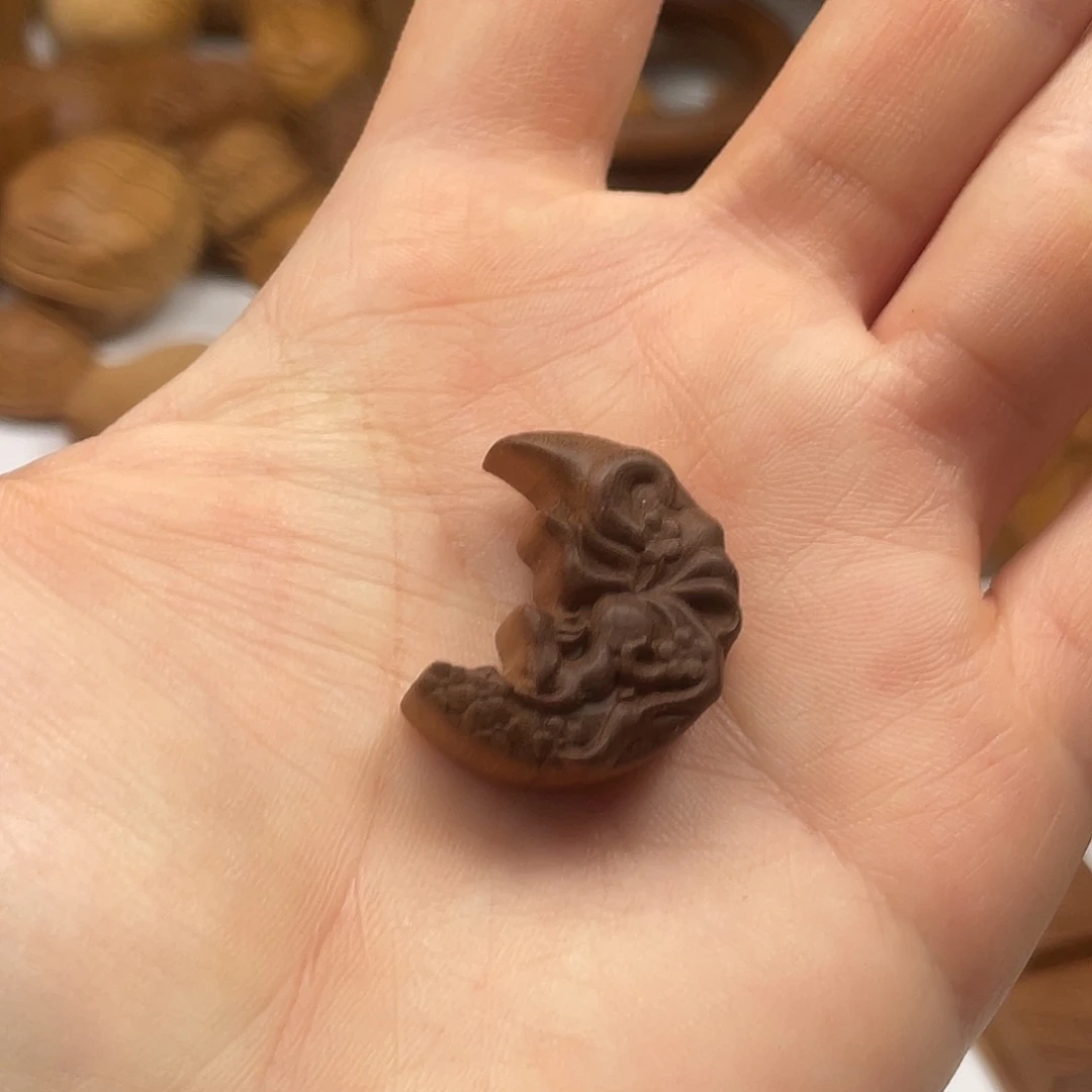 檀香木无事牌月亮凤九老山檀香