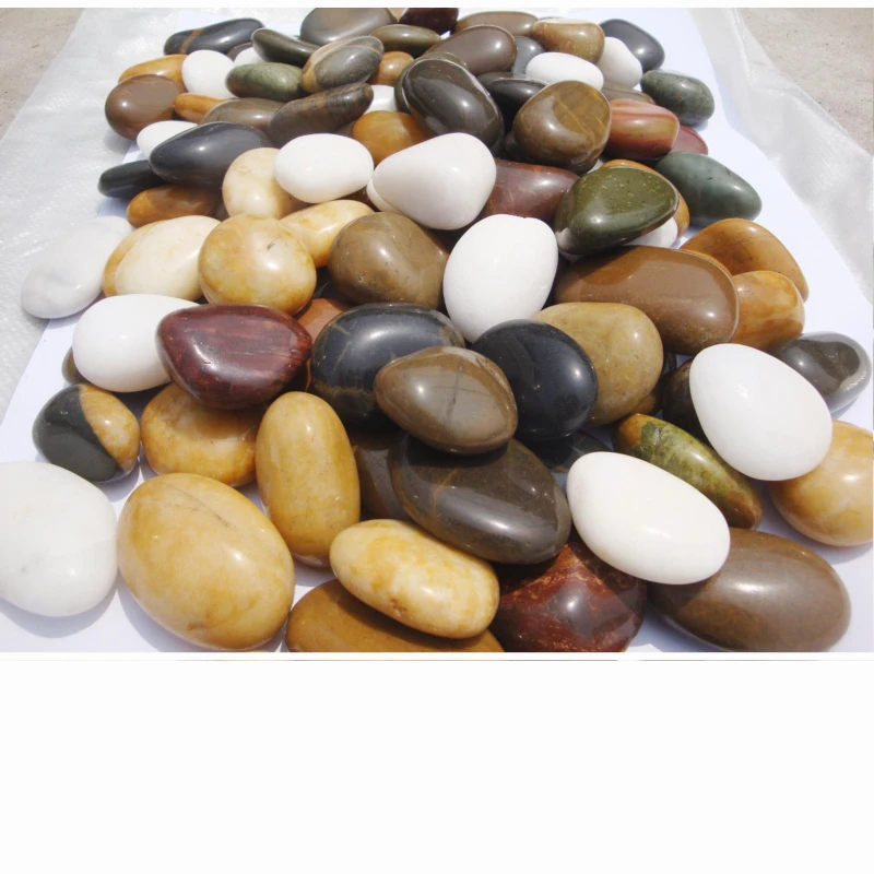 鹅卵石雨花石小石子天然原石鱼缸花盆鹅软石庭院装饰园艺五彩石头