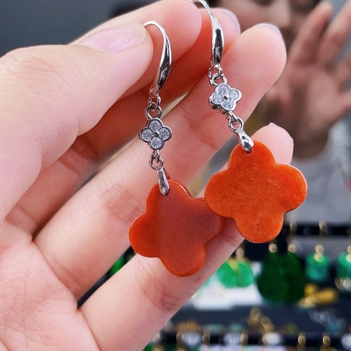 翡翠耳饰未镶嵌饰品