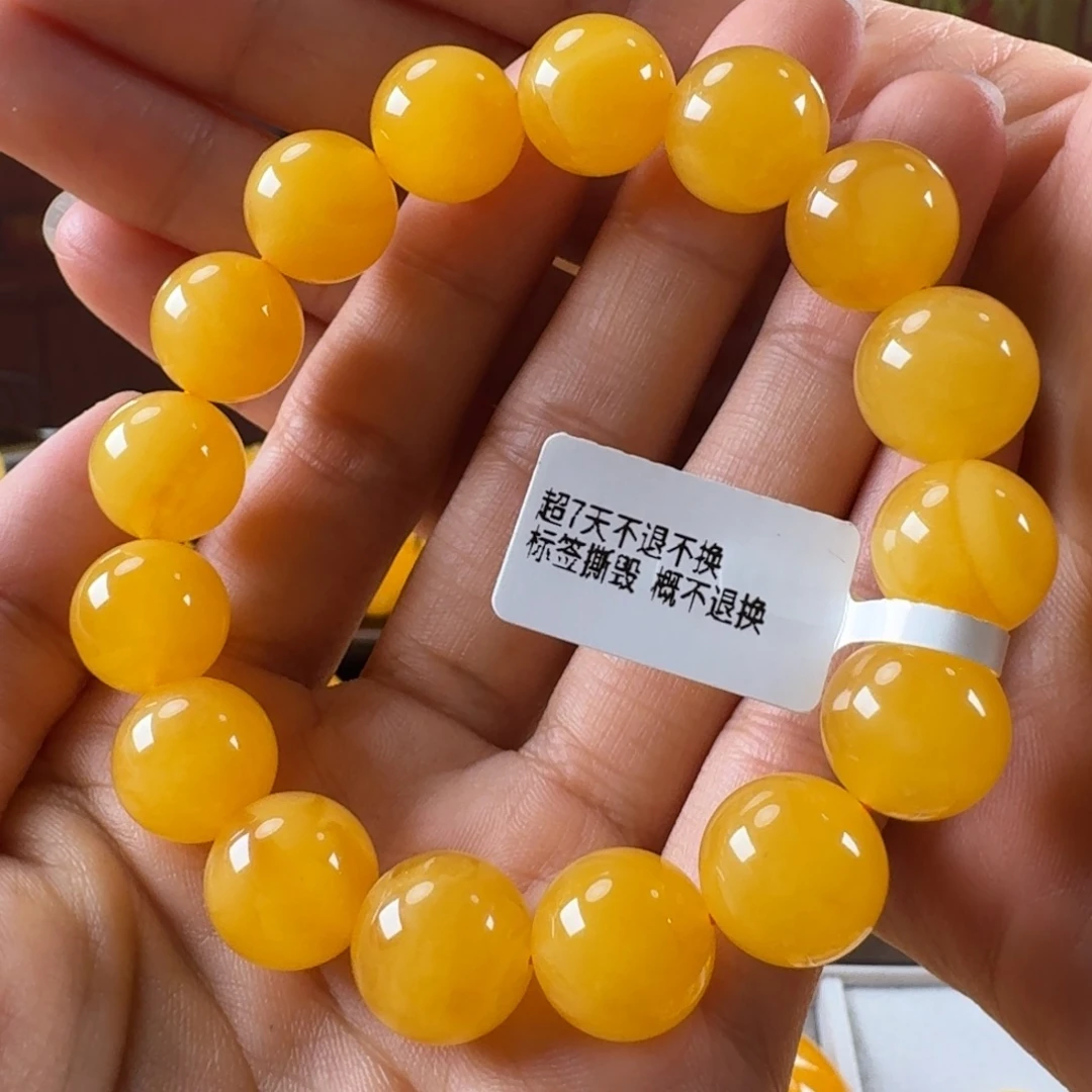 蜜蜡毛衣链未镶嵌